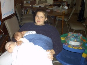 Jenny Nursing Ben while Dylan Takes A Nap