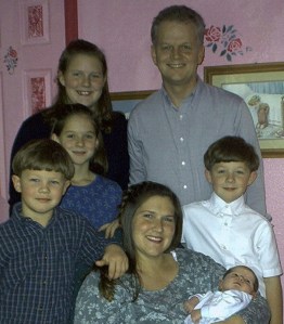 Paul Hatch Family one week after Ben was Born in 2002