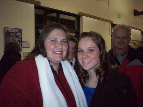 Jenny, Allison with Paul in the background