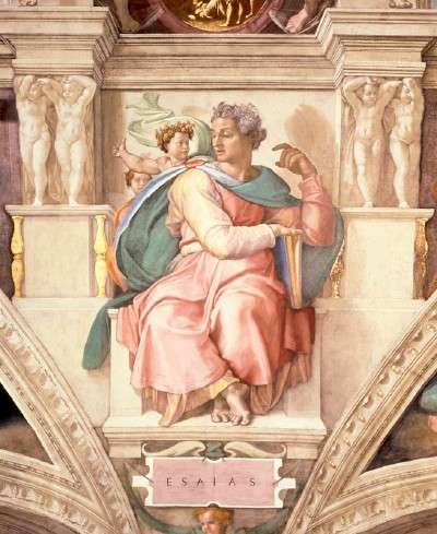 The Prophet Isaiah by Michelangelo, 1509: Cappella Sistina, Vatican