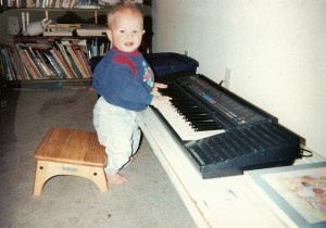 Andrew Hatch on the keyboard 1997