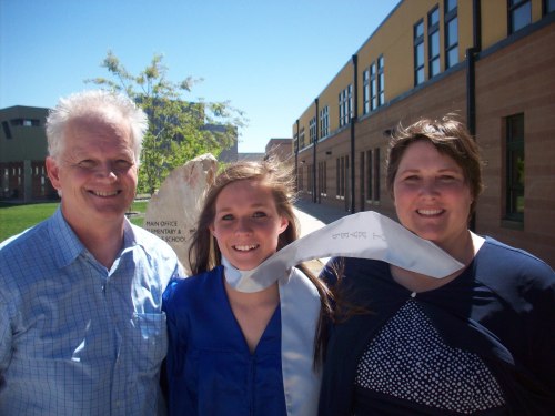 Paul, Allison, and Jenny at Graduation