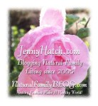 Jenny Hatch dot com with pink rose at temple