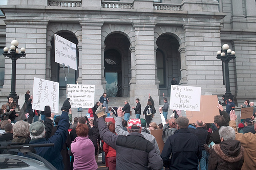 Jenny Hatch Speaking at the first Denver Tea Party
