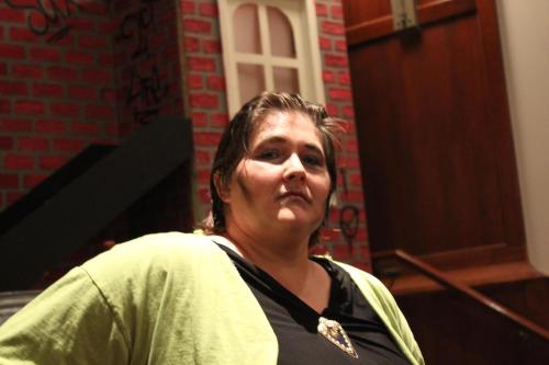 Jenny Hatch in Zombie makeup for Finale