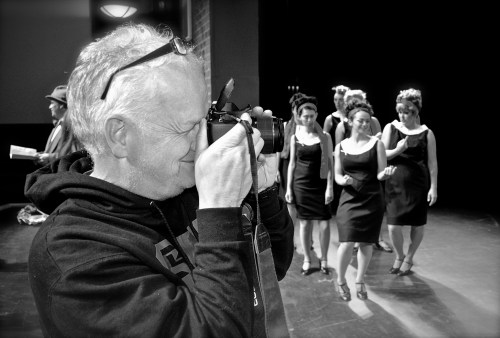 Paul taking photos at the shoot