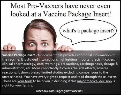 Vaccine Package Insert Meme