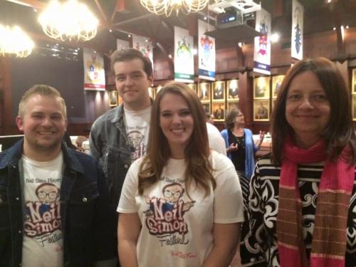 Kelly Kathleen Ferguson and the Neil SImon Players Jordan, Chris, and Emilee