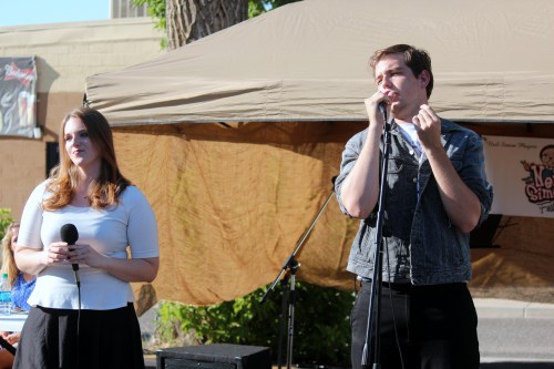 The Neil Simon Players Emilee and Chris at the Farmers Market