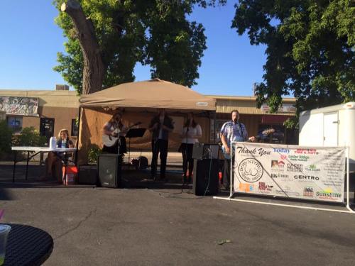 The Neil Simon Players with our face painter Christiana