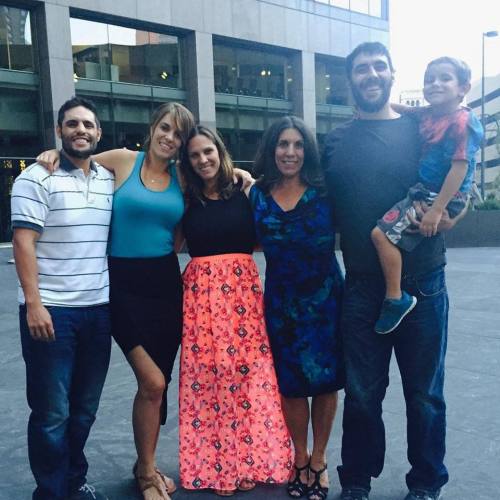 Laura with the kiddos all grown up